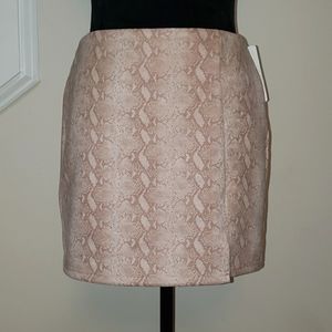 NEW! Native Daughters pink and tan faux snakeskin skirt